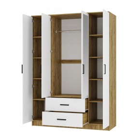 Спальный гарнитур Евро (модульный) Крафт/Белый в Режи - rezh.mebel24.online | фото 26