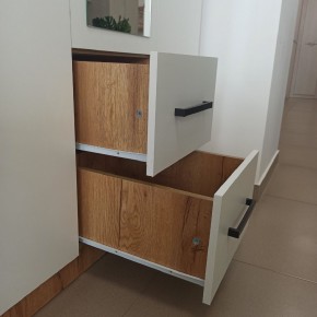 Спальный гарнитур Евро (модульный) Крафт/Белый в Режи - rezh.mebel24.online | фото 29