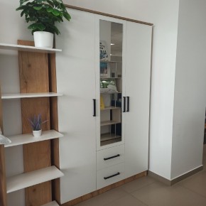 Спальный гарнитур Евро (модульный) Крафт/Белый в Режи - rezh.mebel24.online | фото 33
