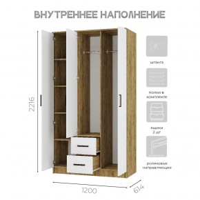 Спальный гарнитур Евро (модульный) Крафт/Белый в Режи - rezh.mebel24.online | фото 34