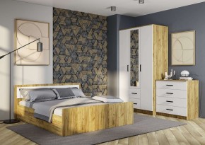 Спальный гарнитур Евро (модульный) Крафт/Белый в Режи - rezh.mebel24.online | фото 7