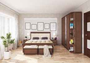 Спальный гарнитур Ливорно орех в Режи - rezh.mebel24.online | фото