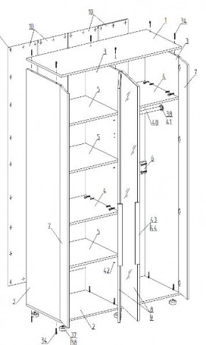 Спальный гарнитур "Лео" (модульный) в Режи - rezh.mebel24.online | фото 6