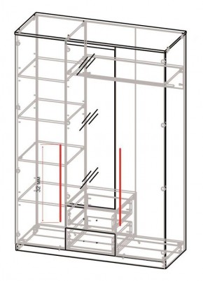 Спальный гарнитур Роксана (модульный) ЯШС в Режи - rezh.mebel24.online | фото 5