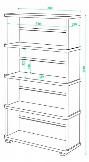 Стеллаж Б-25/4 в Режи - rezh.mebel24.online | фото 2