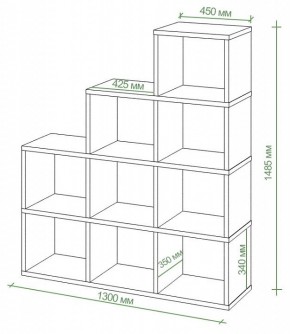 Стеллаж Бартоло СЛД 4 в Режи - rezh.mebel24.online | фото 3