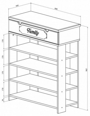 Стеллаж для обуви ДримСтар ДС-20 в Режи - rezh.mebel24.online | фото 5