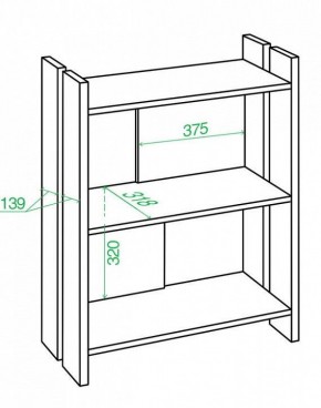 Стеллаж Домино Лайт СТЛ-ОН в Режи - rezh.mebel24.online | фото 3