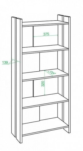 Стеллаж Домино Лайт СТЛ-ОВ в Режи - rezh.mebel24.online | фото 2