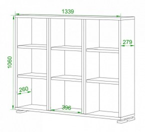 Стеллаж Домино нельсон ПУ-60-1 в Режи - rezh.mebel24.online | фото 2