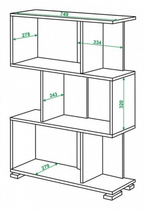 Стеллаж Домино нельсон СЛ-5-3 в Режи - rezh.mebel24.online | фото 2