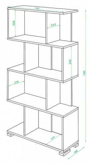 Стеллаж Домино нельсон СЛ-5-4 в Режи - rezh.mebel24.online | фото 2