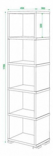 Стеллаж Домино СБ-15/5 в Режи - rezh.mebel24.online | фото 3