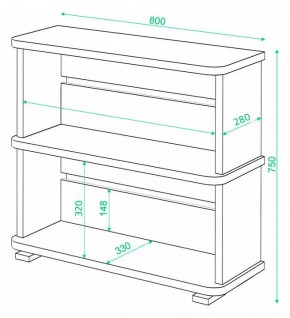 Стеллаж Домино СБ-25/2 в Режи - rezh.mebel24.online | фото 3