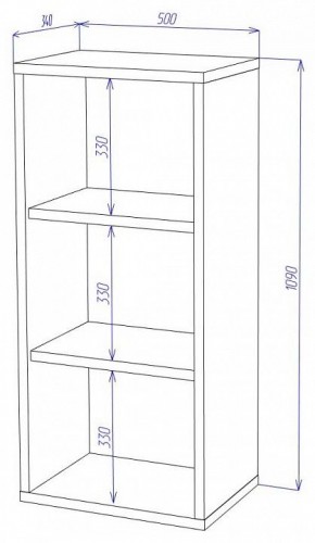 Стеллаж Домино СУ(ш1в1) в Режи - rezh.mebel24.online | фото 2