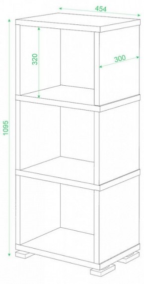 Стеллаж-колонка Домино Лайт СБ-15/3 в Режи - rezh.mebel24.online | фото 2