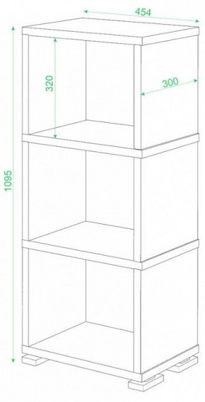 Стеллаж-колонка Домино СБ-15/3 в Режи - rezh.mebel24.online | фото 3