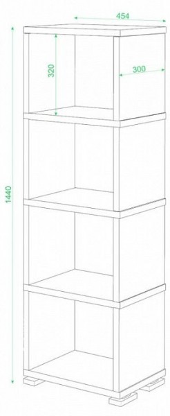 Стеллаж-колонка СБ-15/4 в Режи - rezh.mebel24.online | фото 2