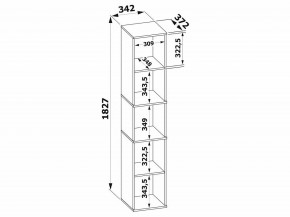 Стеллаж-колонка СТ-9 в Режи - rezh.mebel24.online | фото 3