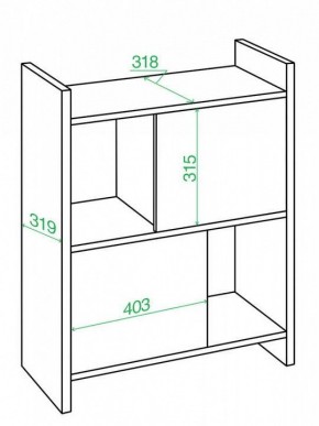 Стеллаж комбинированный Домино Лайт СТЛ-3Н в Режи - rezh.mebel24.online | фото 2