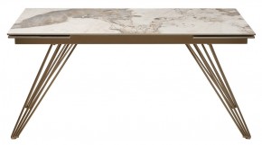 Стол ACERRA NEW 160 GLOSS LUXURY PANDORA SOLID CERAMIC/ каркас цвета шампань, ®DISAUR в Режи - rezh.mebel24.online | фото 11