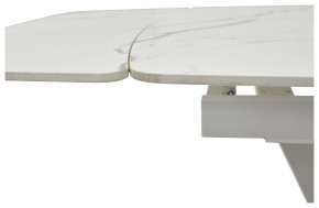 Стол ALATRI 120 GLOSS STATUARIO WHITE SOLID CERAMIC / WHITE, ®DISAUR в Режи - rezh.mebel24.online | фото 3