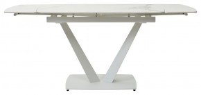 Стол ALATRI 120 GLOSS STATUARIO WHITE SOLID CERAMIC / WHITE, ®DISAUR в Режи - rezh.mebel24.online | фото 4