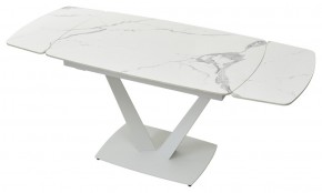 Стол ALATRI 120 GLOSS STATUARIO WHITE SOLID CERAMIC / WHITE, ®DISAUR в Режи - rezh.mebel24.online | фото 6