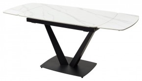 Стол ALATRI 120 MATT WHITE MARBLE SOLID CERAMIC / BLACK, ®DISAUR в Режи - rezh.mebel24.online | фото 10