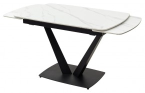 Стол ALATRI 120 MATT WHITE MARBLE SOLID CERAMIC / BLACK, ®DISAUR в Режи - rezh.mebel24.online | фото 8