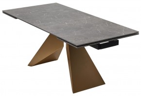 Стол ALES 180 BLACK GRAVE SOLID CERAMIC, керамика / бронзовый, ®DISAUR в Режи - rezh.mebel24.online | фото 14