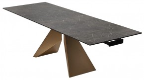 Стол ALES 180 BLACK GRAVE SOLID CERAMIC, керамика / бронзовый, ®DISAUR в Режи - rezh.mebel24.online | фото 7