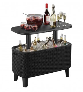 Стол Беви Бар (Bevy Bar Large Cool Bar), графит в Режи - rezh.mebel24.online | фото 3