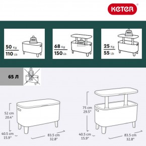 Стол Беви Бар (Bevy Bar Large Cool Bar), коричневый в Режи - rezh.mebel24.online | фото 2