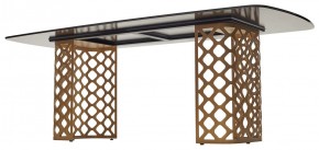 Стол CHIAVARI 220 KL-188 Контрастный мрамор матовый, итальянская керамика / Шампань, ®DISAUR в Режи - rezh.mebel24.online | фото 5