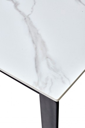 Стол CORNER 120 MATT WHITE MARBLE SOLID CERAMIC / BLACK, ®DISAUR в Режи - rezh.mebel24.online | фото 3