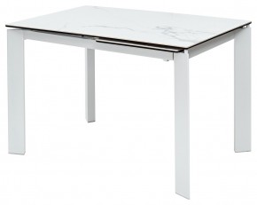 Стол CORNER 120 MATTE STATUARIO Белый мрамор матовый керамика, стекло/ белый каркас, ®DISAUR в Режи - rezh.mebel24.online | фото 2