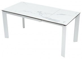 Стол CORNER 120 MATTE STATUARIO Белый мрамор матовый керамика, стекло/ белый каркас, ®DISAUR в Режи - rezh.mebel24.online | фото 3