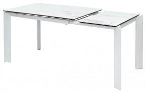 Стол CORNER 120 MATTE STATUARIO Белый мрамор матовый керамика, стекло/ белый каркас, ®DISAUR в Режи - rezh.mebel24.online | фото 4