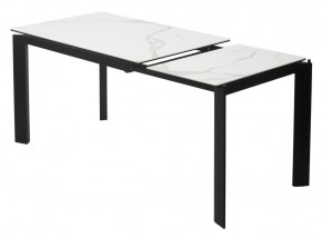 Стол CORNER 120 MATTE STATUARIO Белый мрамор матовый керамика, стекло/ черный каркас, ®DISAUR в Режи - rezh.mebel24.online | фото 4