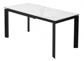 Стол CORNER 120 MATTE STATUARIO Белый мрамор матовый керамика, стекло/ черный каркас, ®DISAUR в Режи - rezh.mebel24.online | фото 5