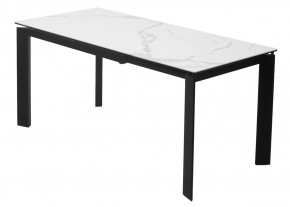 Стол CORNER 120 MATTE STATUARIO Белый мрамор матовый керамика, стекло/ черный каркас, ®DISAUR в Режи - rezh.mebel24.online | фото 6
