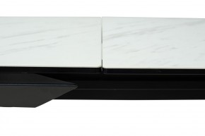 Стол CREMONA 160 KL-99 Белый мрамор матовый, итальянская керамика / черный каркас, ®DISAUR в Режи - rezh.mebel24.online | фото 4