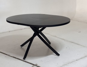 Стол ДАРИО D110 раскладной Черный, стекло/ Черный каркас М-City в Режи - rezh.mebel24.online | фото 2