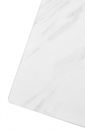 Стол FONDI 180 MARBLES KL-99 Белый мрамор матовый, итальянская керамика/ черный каркас, ®DISAUR в Режи - rezh.mebel24.online | фото 6