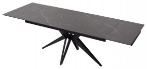 Стол FORIO 160 MATT BLACK MARBLE SOLID CERAMIC / BLACK, ®DISAUR в Режи - rezh.mebel24.online | фото 5