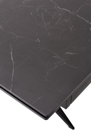 Стол FORIO 160 MATT BLACK MARBLE SOLID CERAMIC / BLACK, ®DISAUR в Режи - rezh.mebel24.online | фото 9