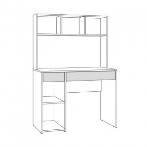 Стол компьютерный 12.77 F Комфорт (Белый РЕ шагрень) в Режи - rezh.mebel24.online | фото 4