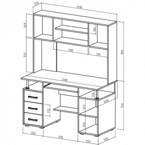 Стол компьютерный Амбер в Режи - rezh.mebel24.online | фото 3
