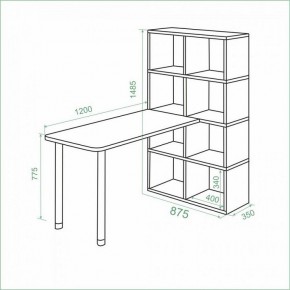Стол компьютерный Bartolo в Режи - rezh.mebel24.online | фото 2